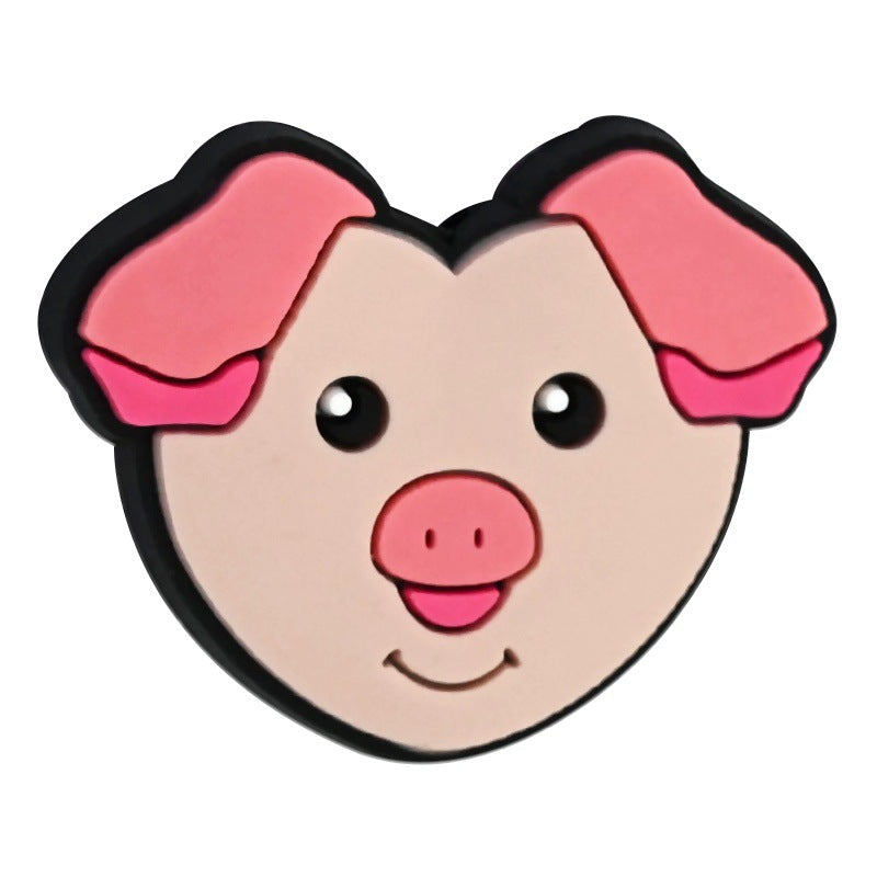 Wholesale  Random 100pcs Cartoon Animal Head Series Colored Beads